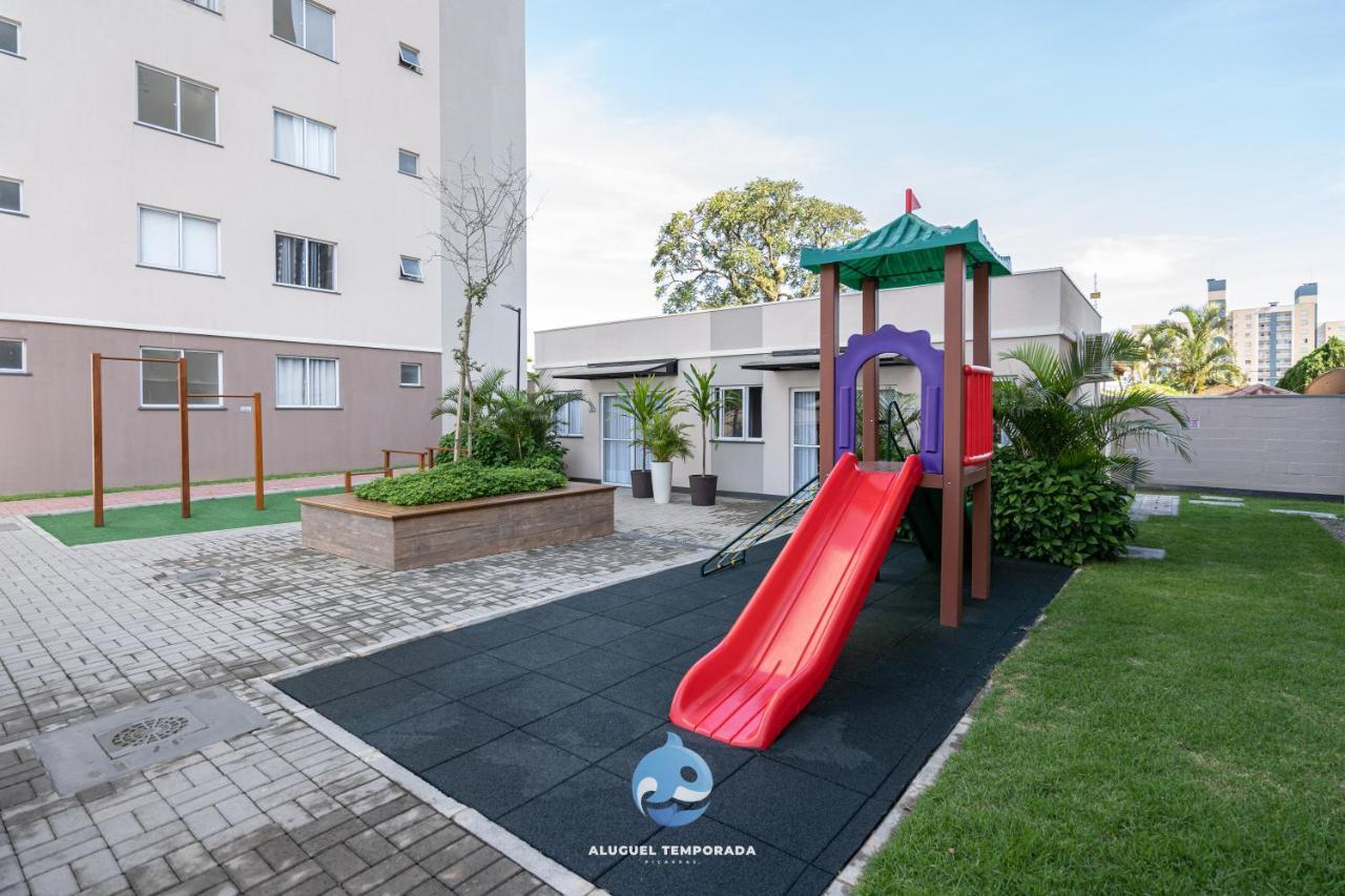 Apartamento Com Vista Mar, Ar-Condicionado, Wi-Fi Condominio Com Piscina, Quadra De Esportes Playground Infantil A 15 Minutos Do Beto Carreiro Piçarras Esterno foto