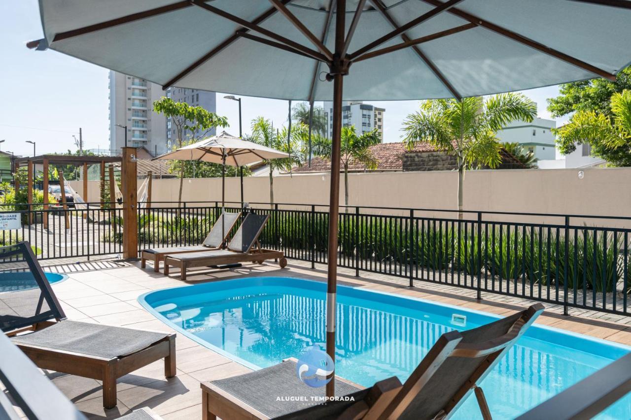 Apartamento Com Vista Mar, Ar-Condicionado, Wi-Fi Condominio Com Piscina, Quadra De Esportes Playground Infantil A 15 Minutos Do Beto Carreiro Piçarras Esterno foto